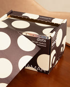 Embossed Roll Big Brown Dots