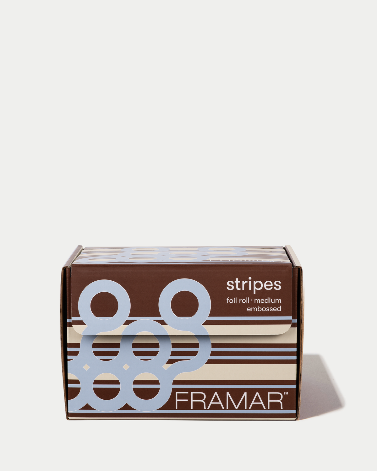 Embossed Roll Blue Chocolate Stripes