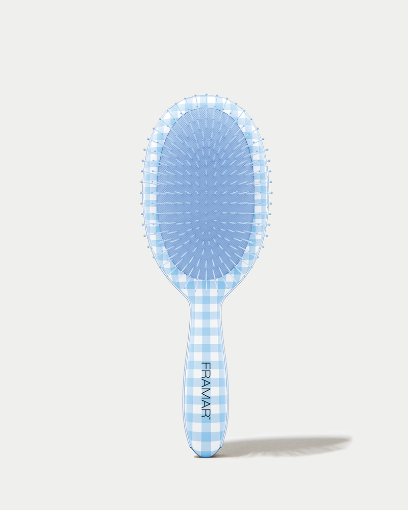 Blue Gingham - Detangle Brush