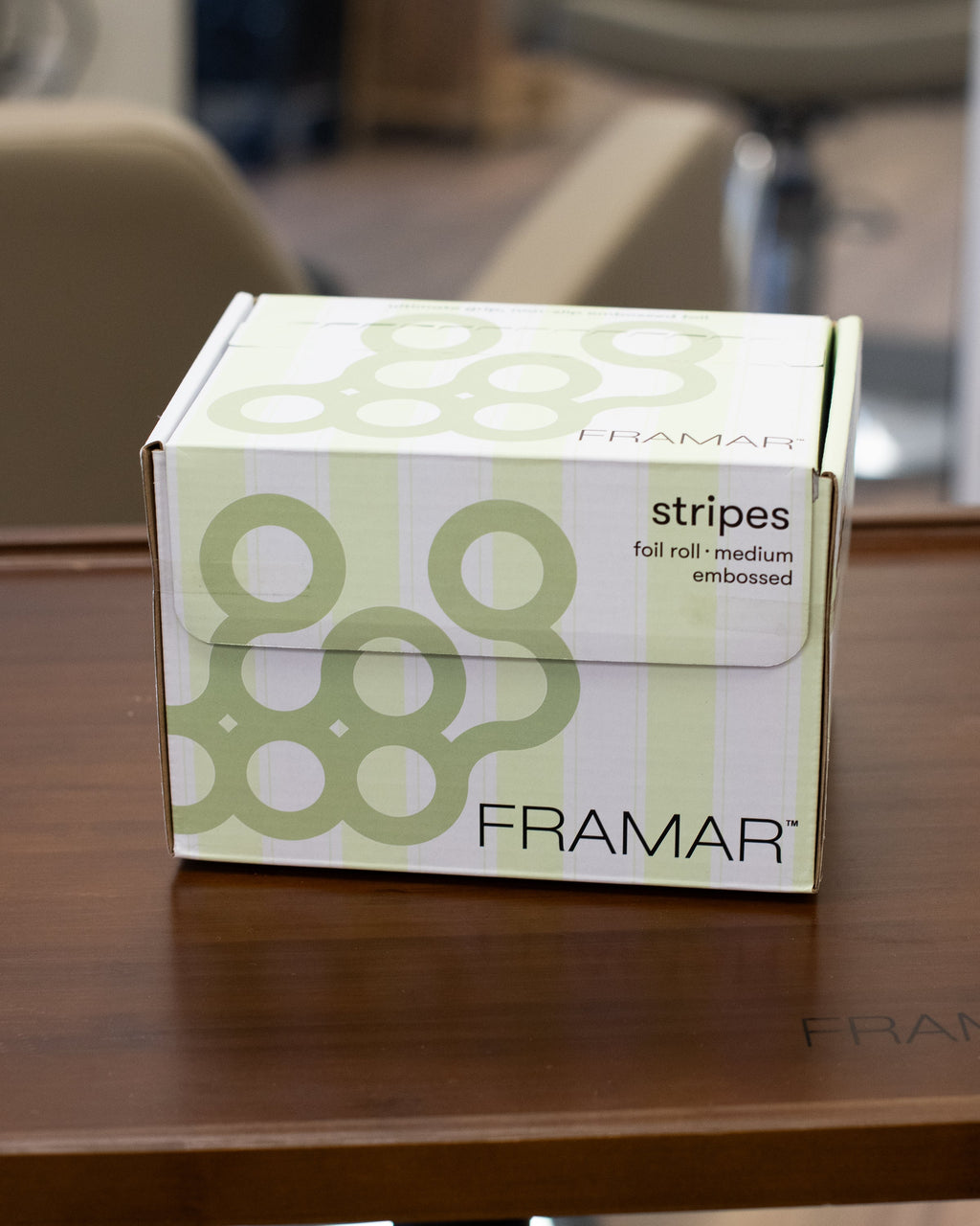 Embossed Roll - Celery Stripes