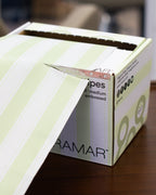 Embossed Roll - Celery Stripes