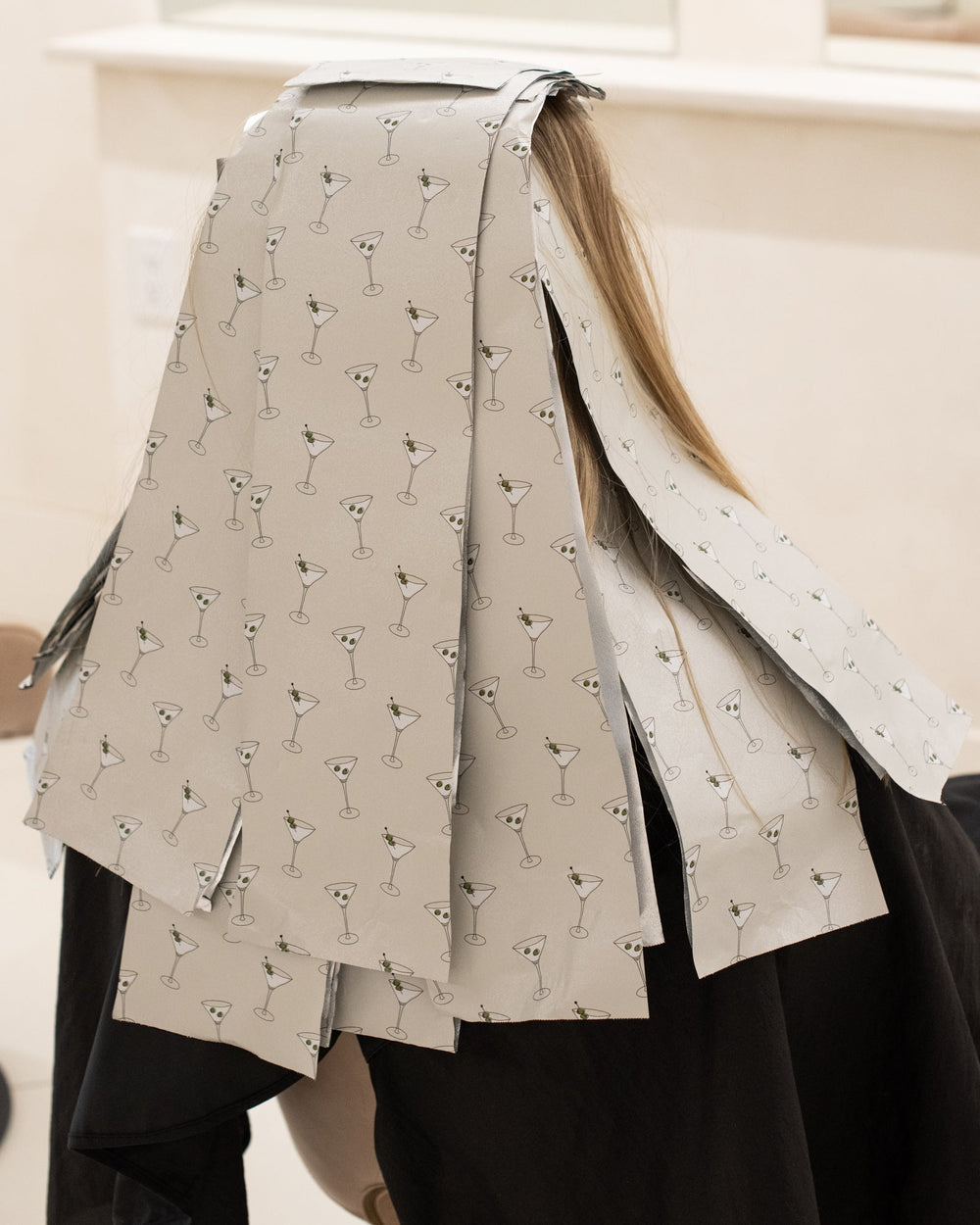 Embossed Roll in hair
