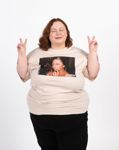 Vintage Maria Tee - Tan-hover