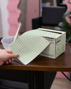 Embossed Roll - Green Gingham