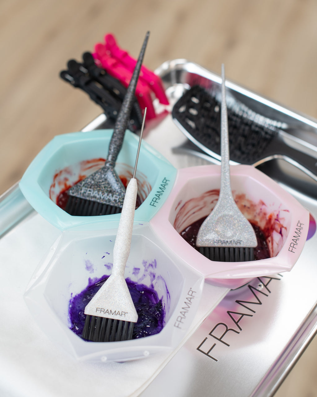 Family Pack Brush Set  - Glitter