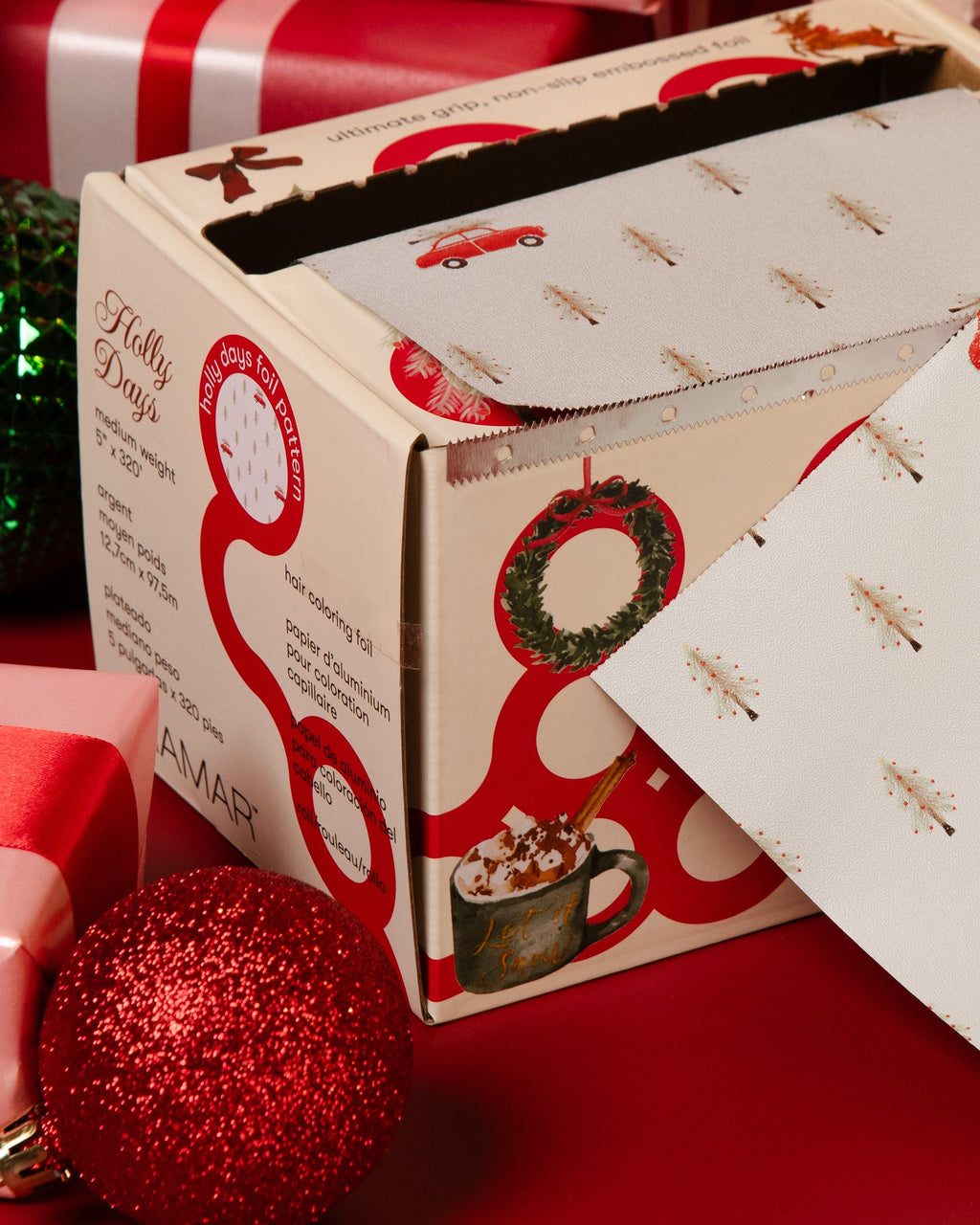 Holly Days - Embossed Roll 320ft.