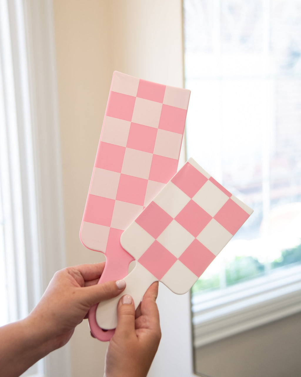 Pink and White Checked Out - Paddle Pack