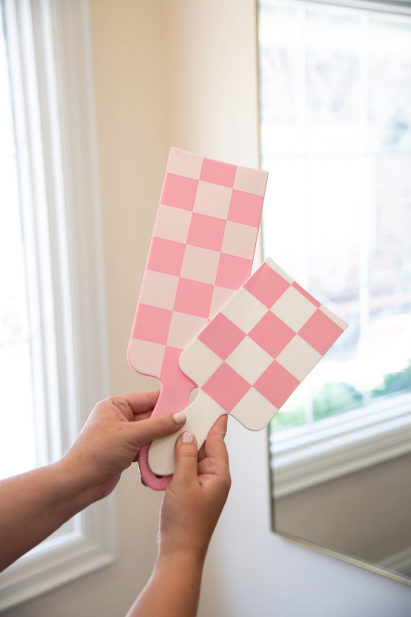 Pink and White Checked Out - Paddle Pack