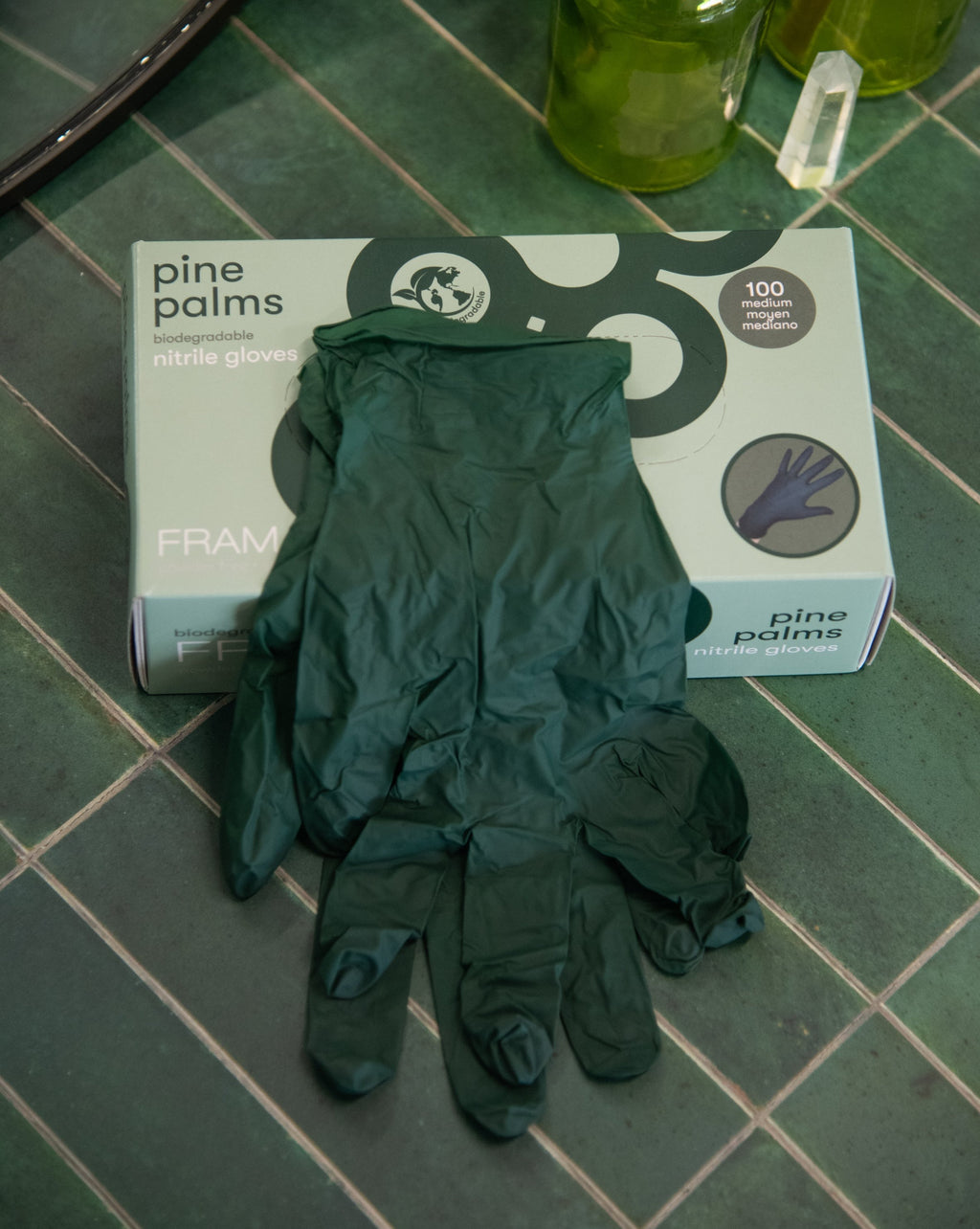 Pine Palms Biodegradable Nitrile Gloves - 100 Count