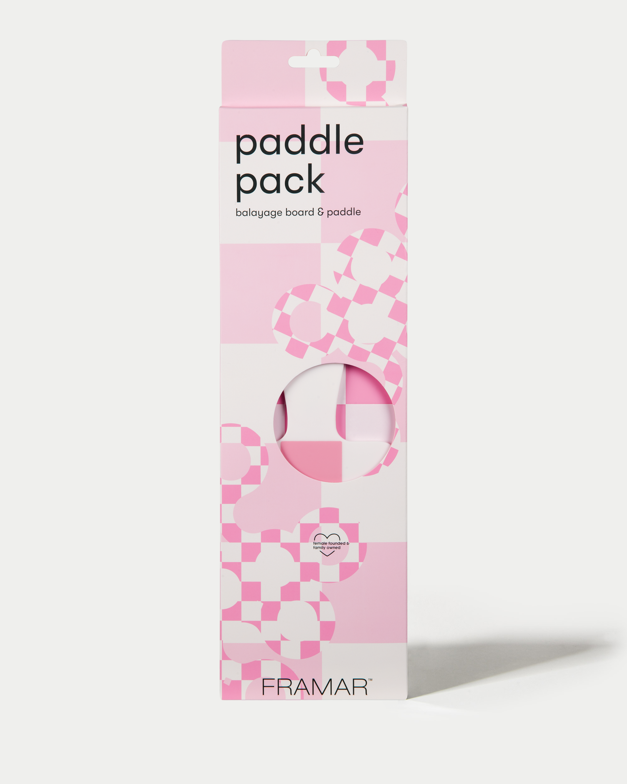 Pink and White Checked Out - Paddle Pack