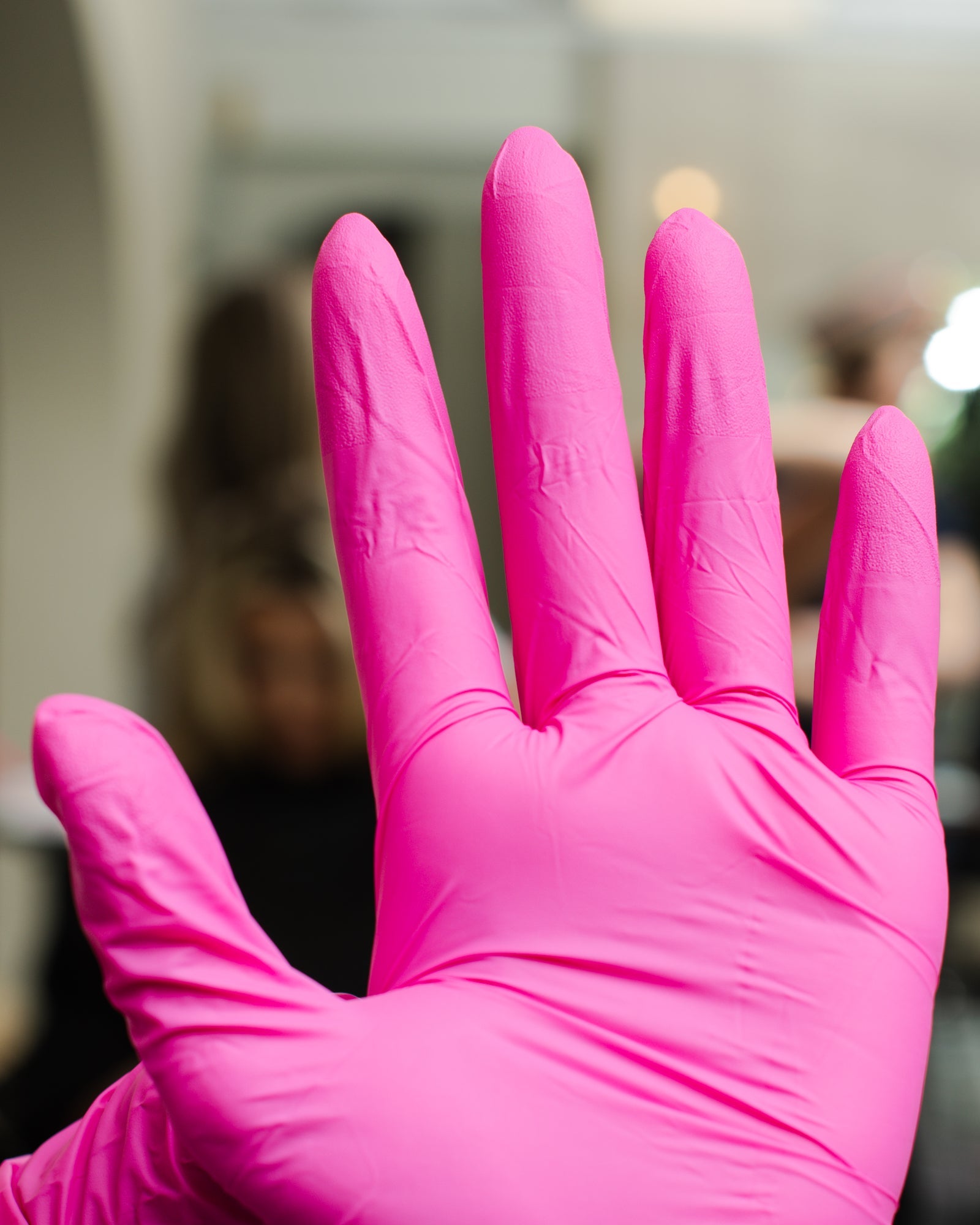 Pink Paws Nitrile Gloves - 100 Count