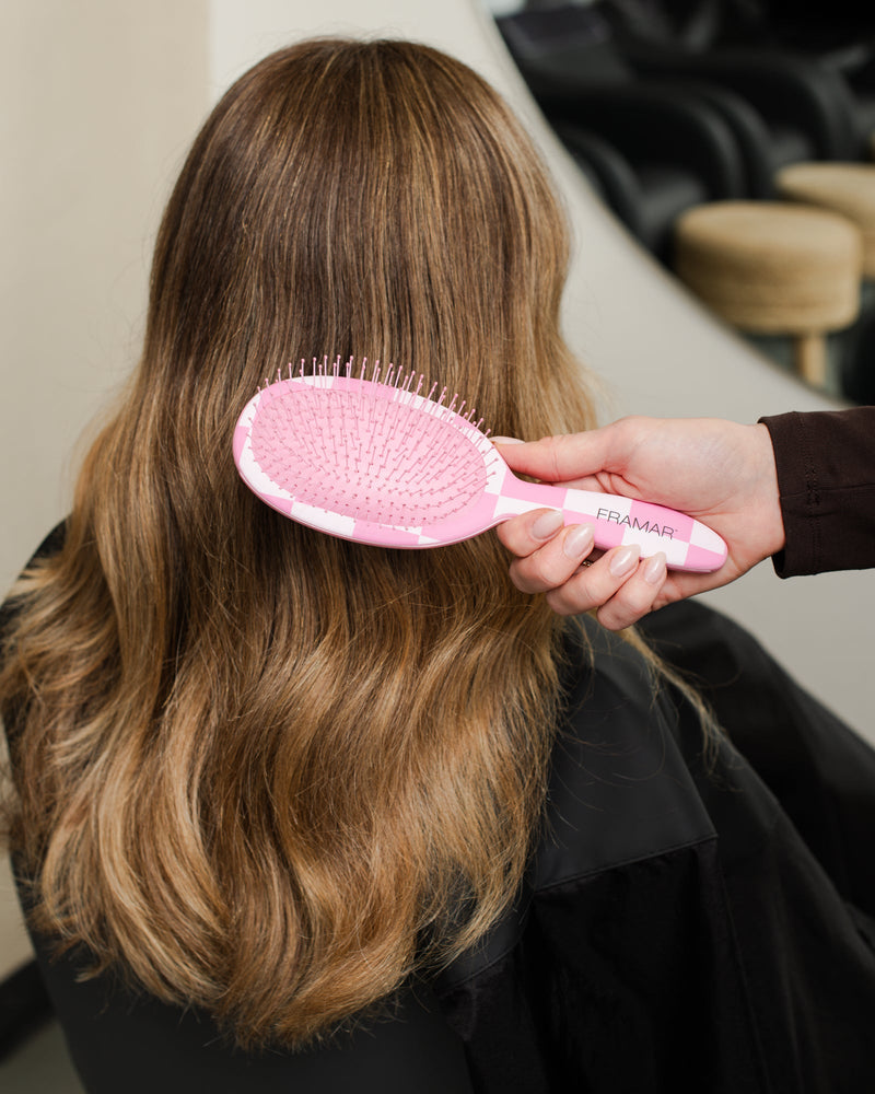 Checked Out Pink - Detangle Brush