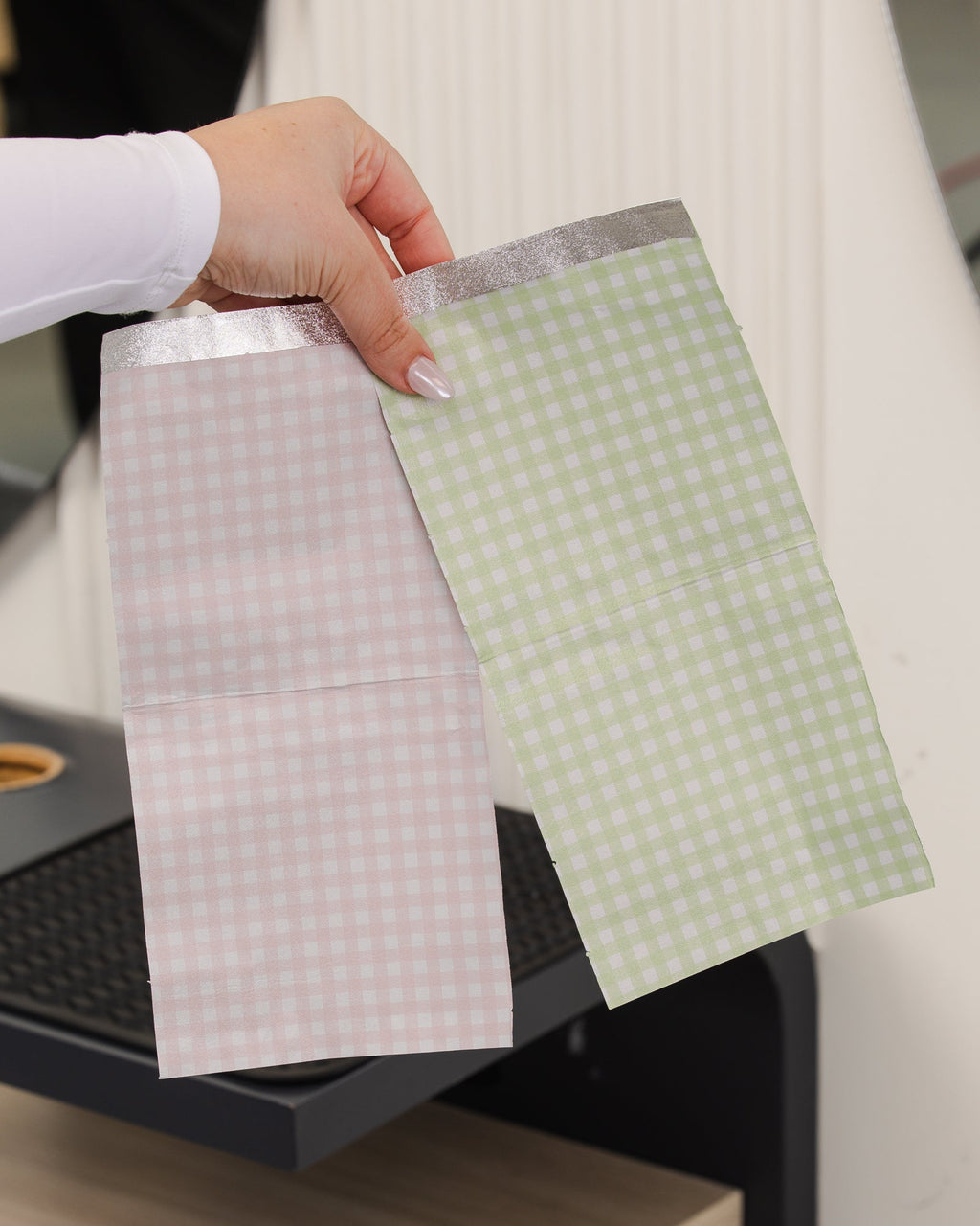 Pink & Green Gingham Switch - Pop Up