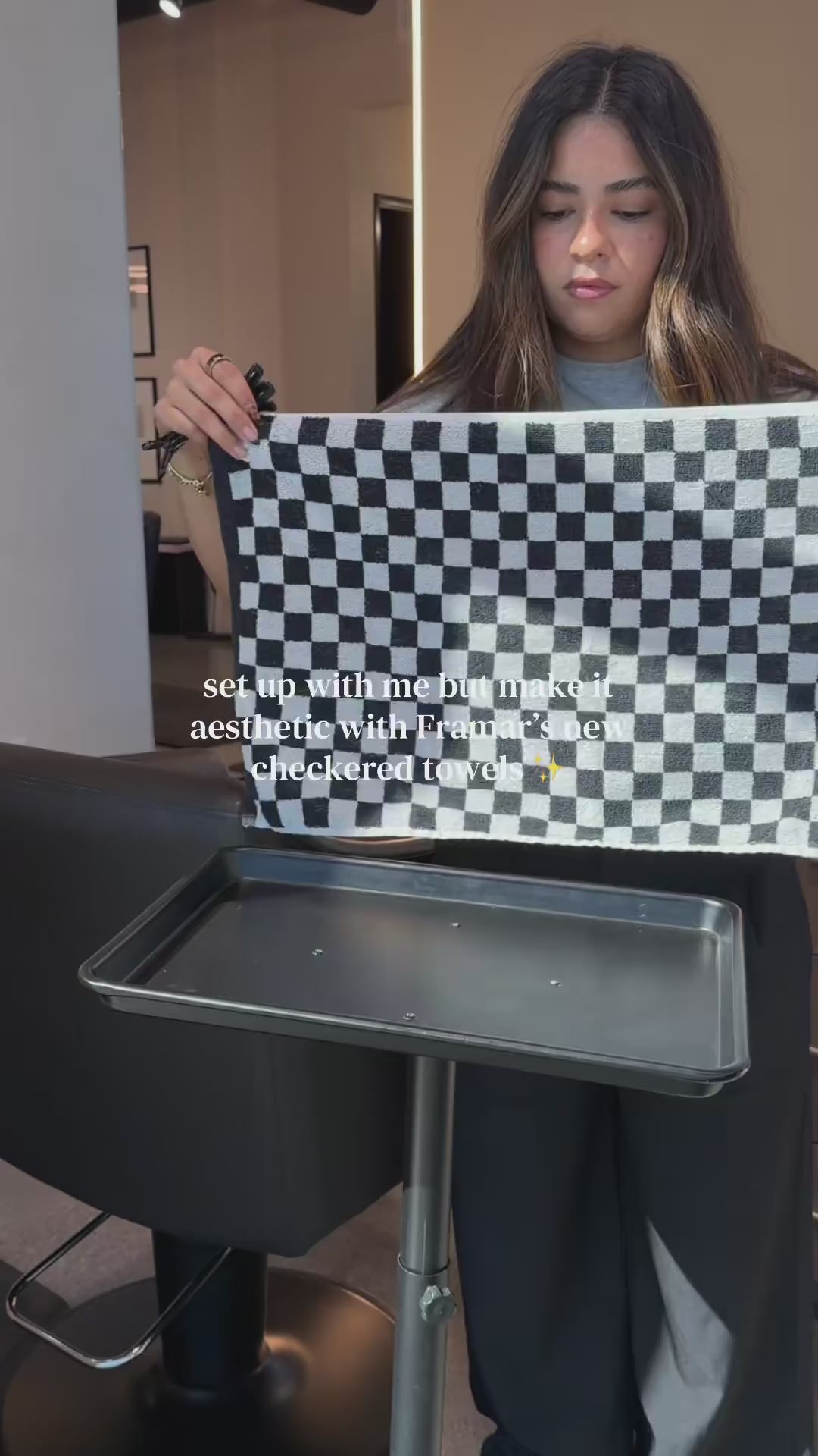 Black & White - Checkered Towels UGC video
