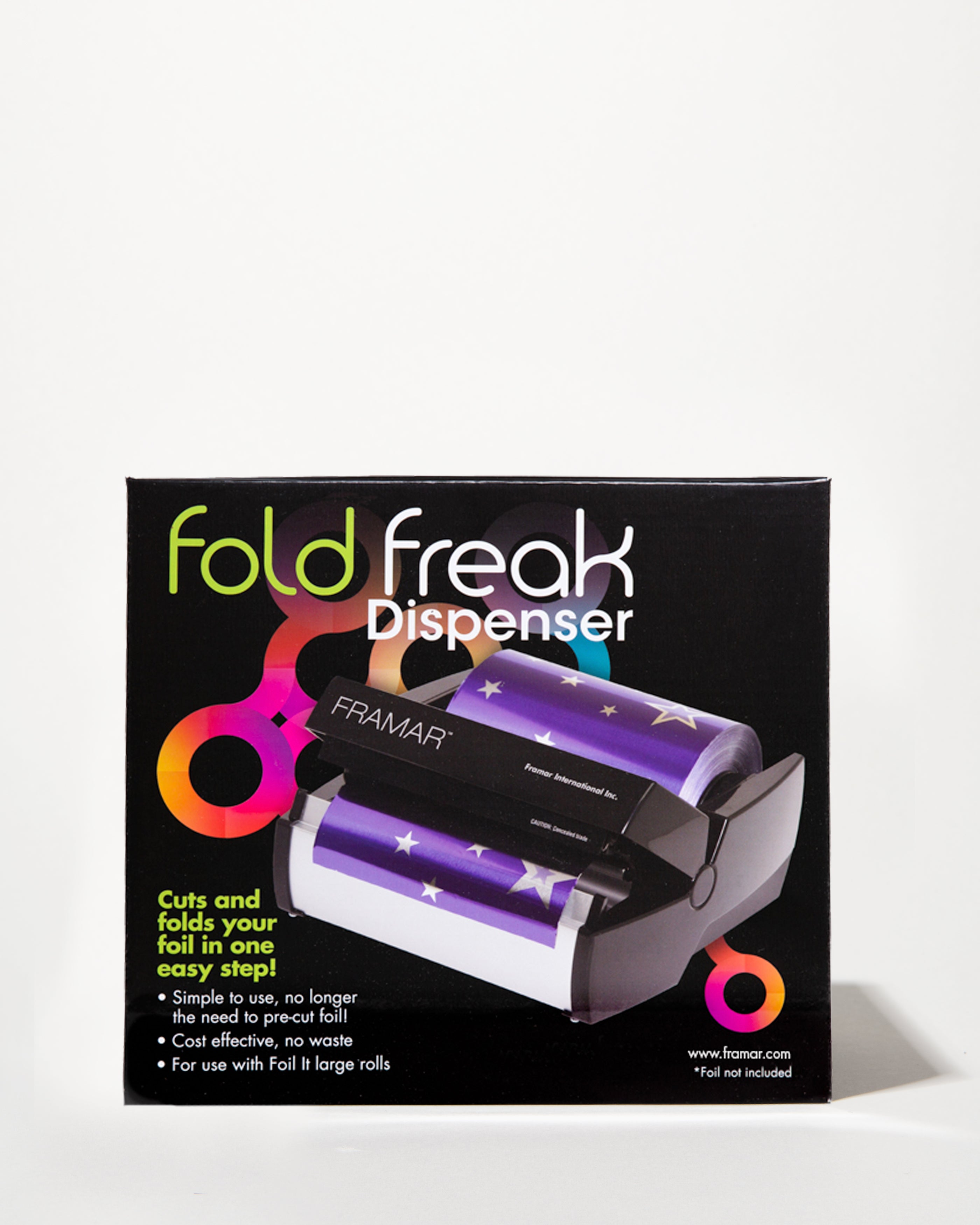 Fold freak dispenser, framar fold freak, foil dispenser and cutter, foil holder and cutter, aluminum foil dispenser, aluminum foil dispenser with cutter, foil cutter dispenser, foil cutting machine, foil dispenser for hairdressers, foil dispenser for salon, dispenser foil dispenser, framar foil dispenser instructions, foil roll dispenser